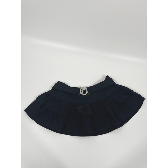 Dresses & Skirts - Y2K Womens Micro Mini Skirt S Black Ruffle Whimsigoth Dark Fairy Grunge